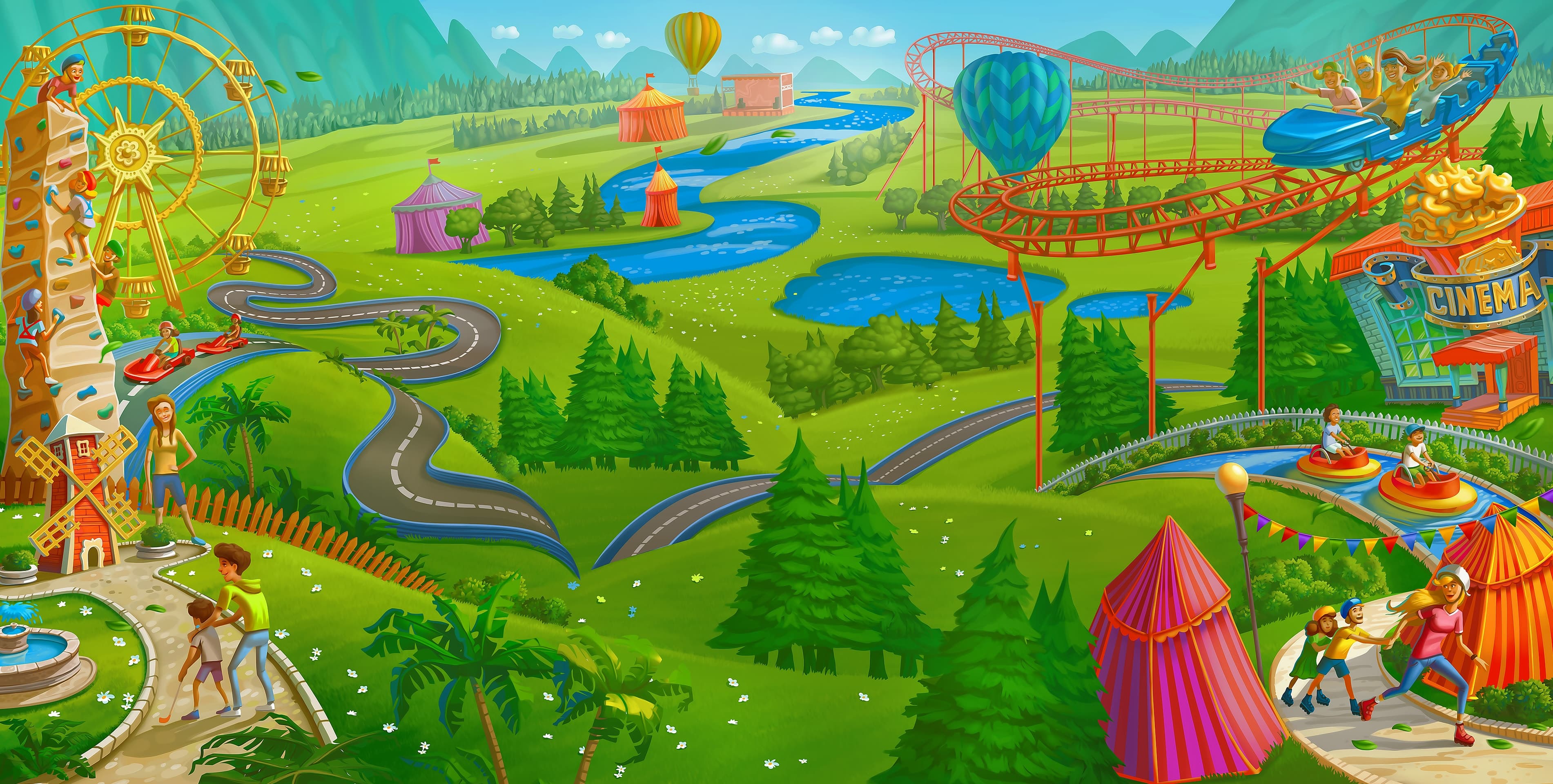 Families enjoying outdoor activities in Australia